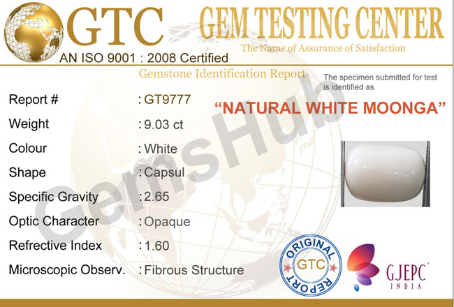 9.03 ct Natural Certified  White Coral/सफ़ेद मूंगा